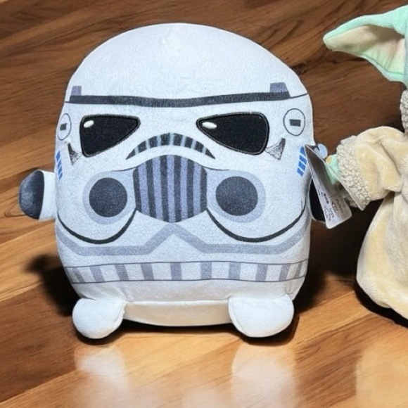 🧸 2/$18 | Star Wars Plush Set – Mattel Grogu (Baby Yoda) & Stormtrooper Toys - Picture 5 of 16